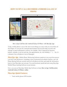 Spy in Android Phone